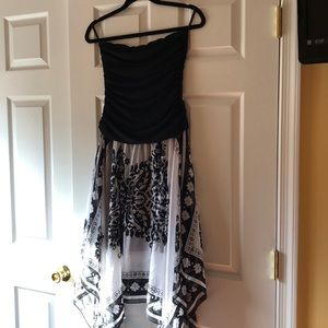 Boston Proper strapless dress.